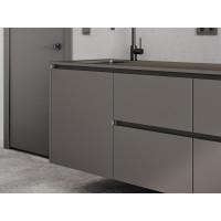 ЛДСП 0162 PE Сірий графіт 2800х2070х18мм KRONOSPAN