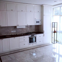 Біла кухня з вбудованою технікою