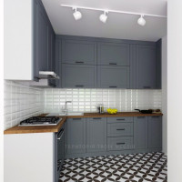 Компактна кухня в неокласичному стилі